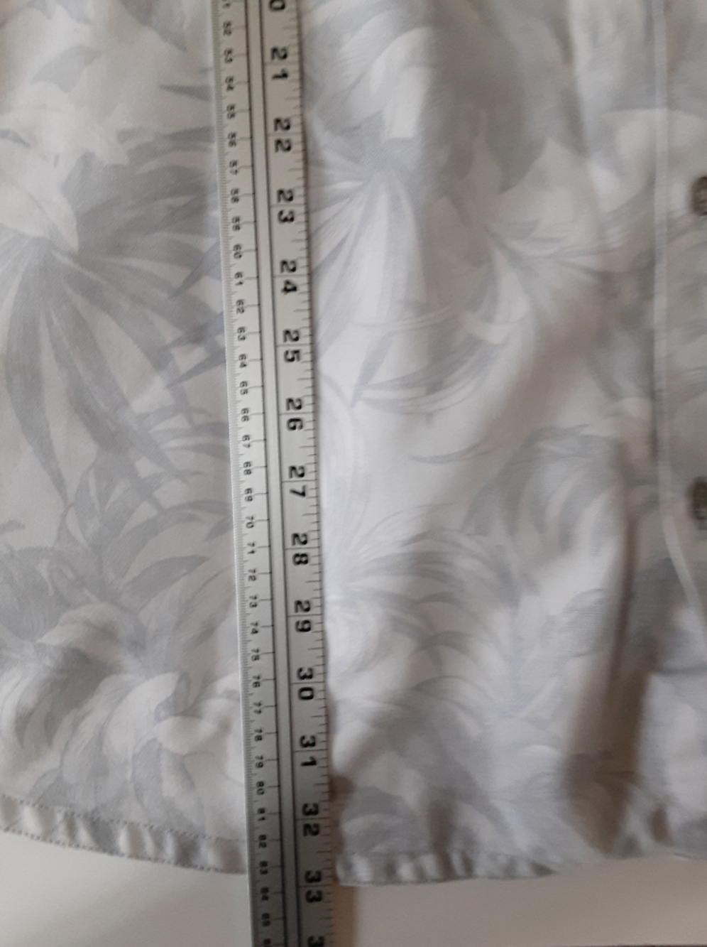 Tommy Bahama 4XLT Big & Tall "Linden Beach Flannel" Light Blue Palm Print - Picture 11 of 14